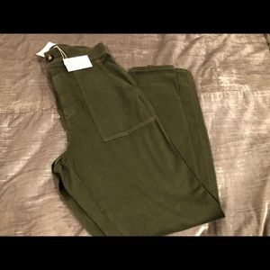 Lou and Grey khaki high waisted pants. size 10 NWT